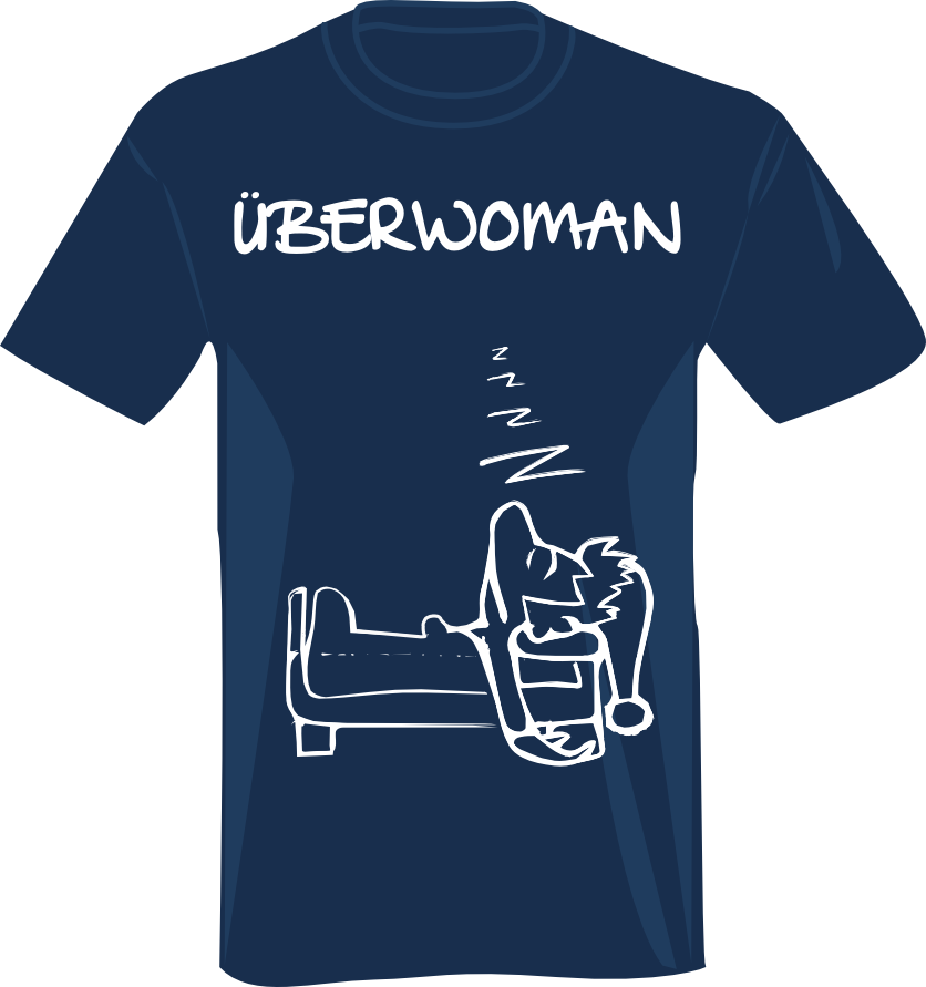 Uberwoman Polyphasic sleeping Tshirt from http://six40winks.com